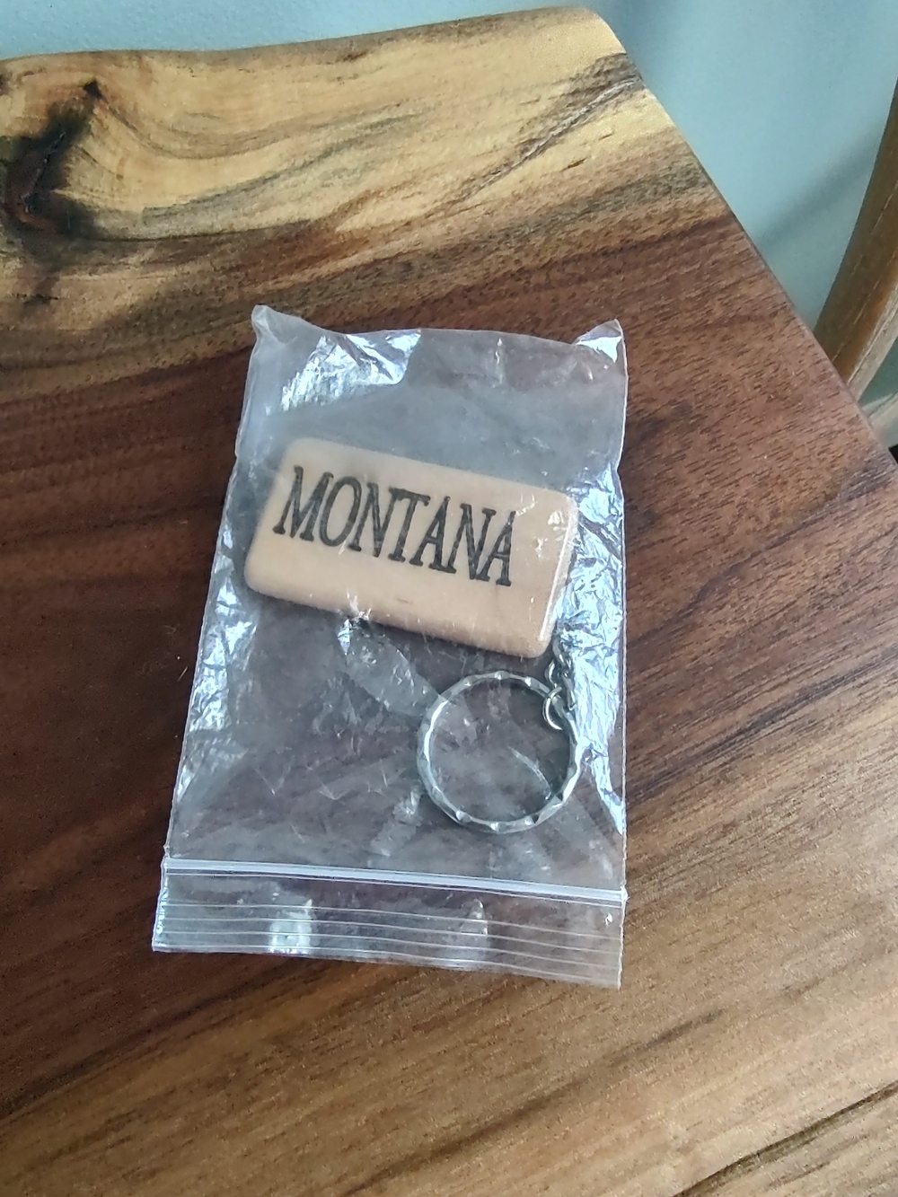 Montana Keychain - Natural Tan